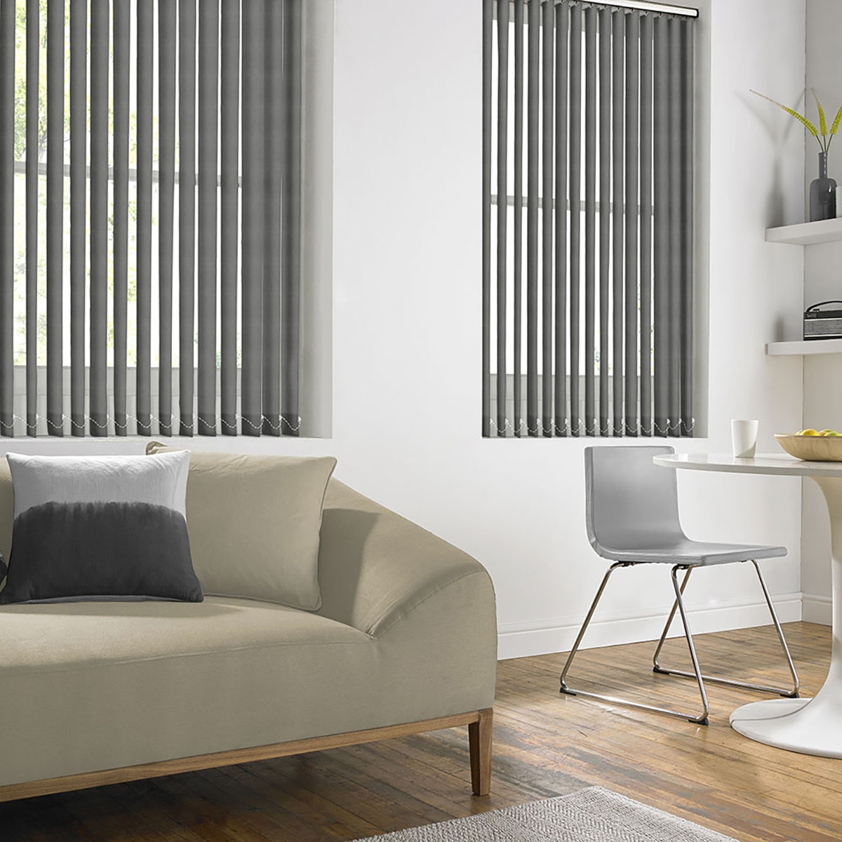 Product photograph of Emiliya Charcoal Vertical Blind from Choice Furniture Superstore.